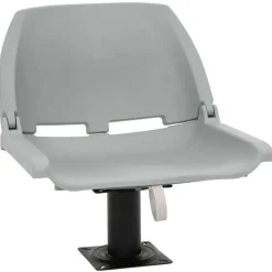 vidaXL 2-delige Bootstoelenset inklapbaar 48x51x41 cm grijs