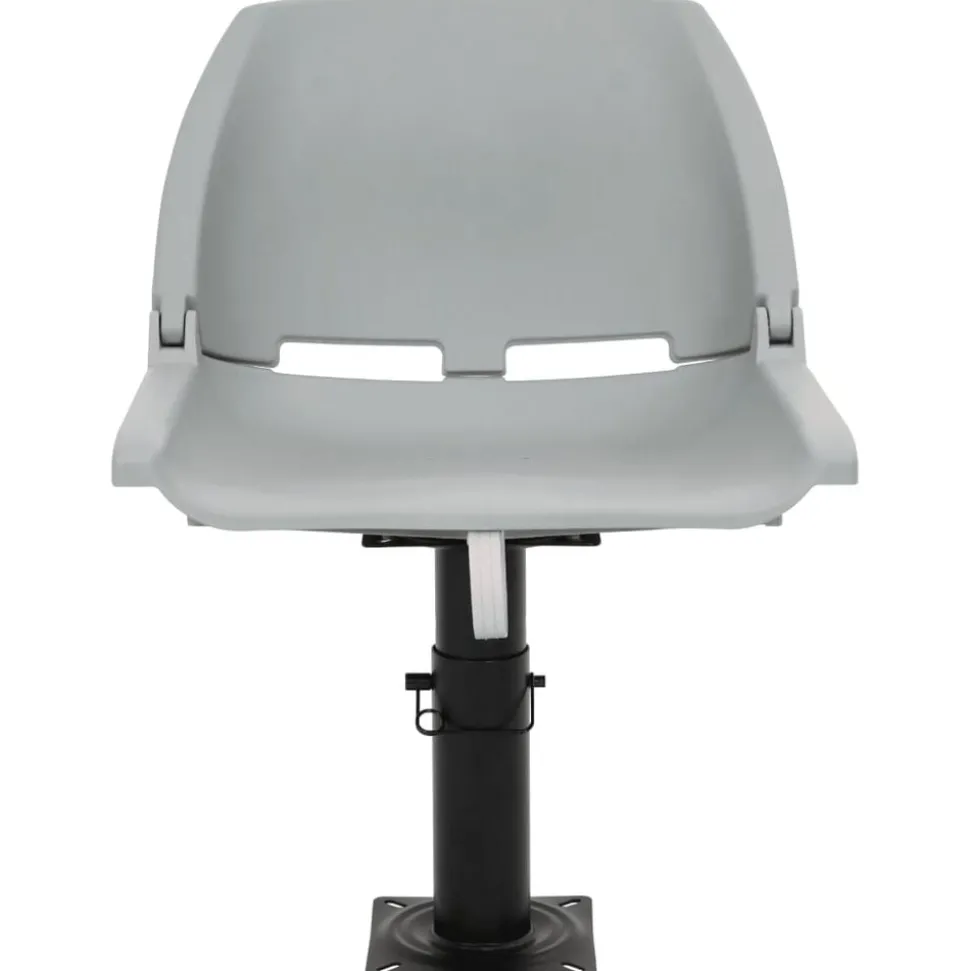 vidaXL 2-delige Bootstoelenset inklapbaar 48x51x41 cm grijs