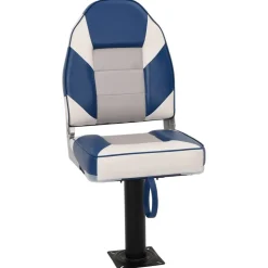 vidaXL 2-delige Bootstoelenset met hoge rugleuning inklapbaar