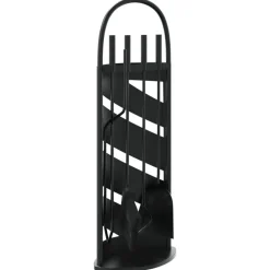 vidaXL 5-delige Haardset 23x15x66 cm staal