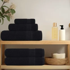 vidaXL 12-delige Handdoekenset FROGN 360 g/m² zwart