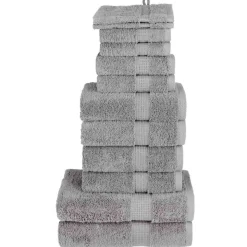vidaXL 12-delige Handdoekenset SOLUND 600 g/m² grijs
