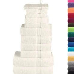 vidaXL 12-delige Handdoekenset SOLUND 600 g/m² crèmekleurig