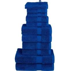 vidaXL 12-delige Handdoekenset SOLUND 600 g/m² blauw