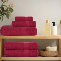 vidaXL 8-delige Handdoekenset FROGN 360 g/m² bordeaux