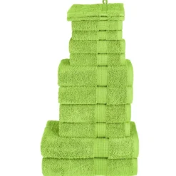 vidaXL 12-delige Handdoekenset SOLUND 600 g/m² groen