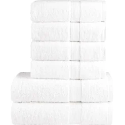 vidaXL 6-delige Handdoekenset SOLUND 600 g/m² wit
