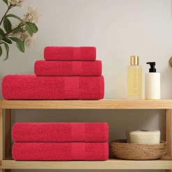 vidaXL 8-delige Handdoekenset FROGN 360 g/m² rood