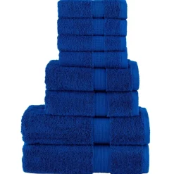 vidaXL 8-delige Handdoekenset SOLUND 600 g/m² blauw