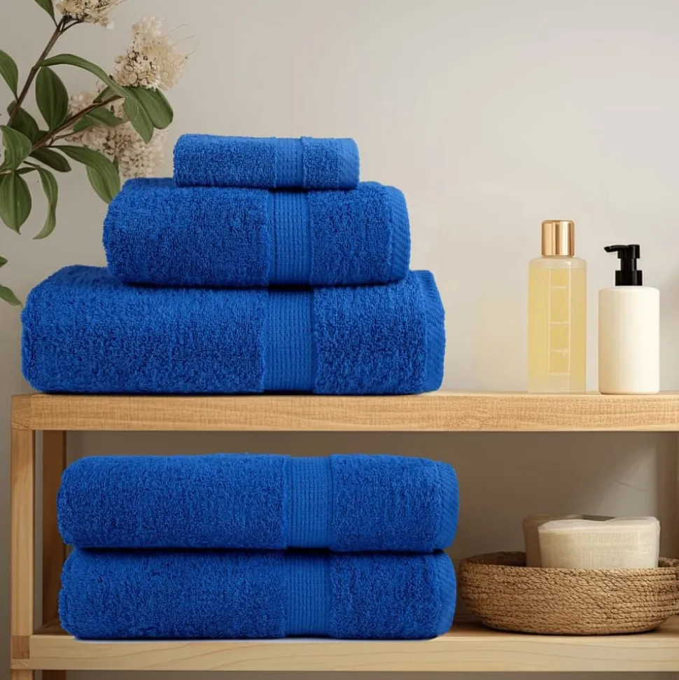 vidaXL 8-delige Handdoekenset SOLUND 600 g/m² blauw