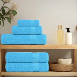 vidaXL 8-delige Handdoekenset FROGN 360 g/m² turquoise