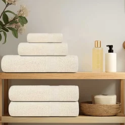 vidaXL 12-delige Handdoekenset FROGN 360 g/m² crème