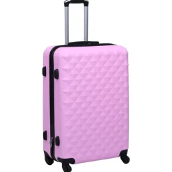 vidaXL 3-delige Harde kofferset ABS roze