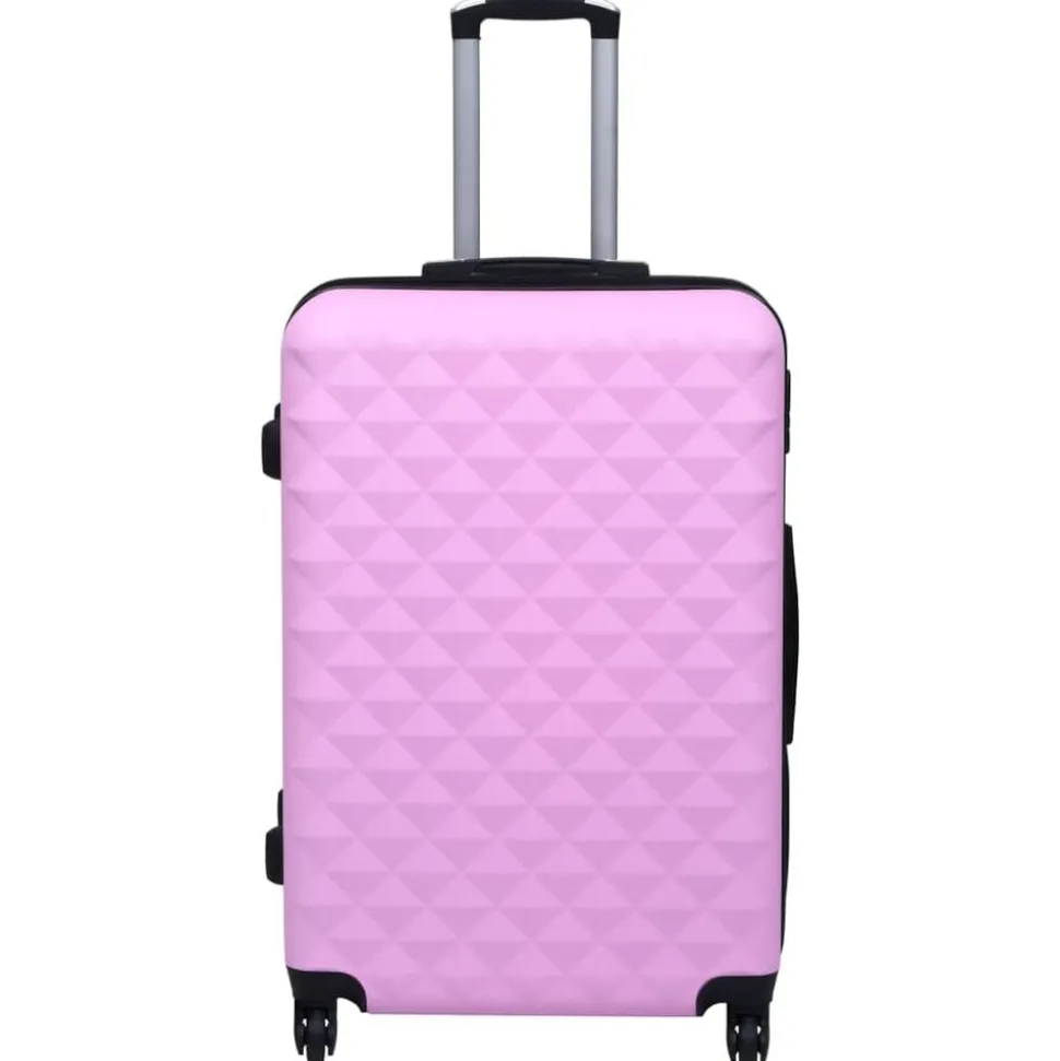 vidaXL 3-delige Harde kofferset ABS roze