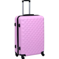 vidaXL 2-delige Harde kofferset ABS roze