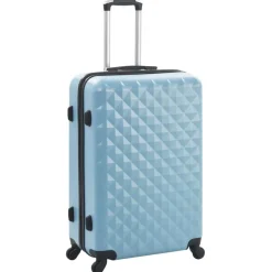 vidaXL 3-delige Harde kofferset ABS blauw