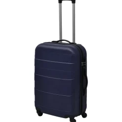 vidaXL 3-delige Kofferset hard 45,5/55/66 cm blauw