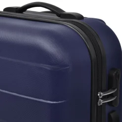 vidaXL 3-delige Kofferset hard 45,5/55/66 cm blauw