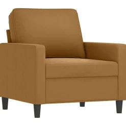 vidaXL 4-delige Loungeset met kussens fluweel bruin