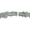vidaXL 2-delige Loungeset met kussens fluweel donkergroen