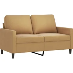 vidaXL 3-delige Loungeset met kussens fluweel bruin