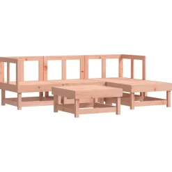 vidaXL 5-delige Loungeset massief douglashout