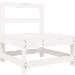 vidaXL 3-delige Loungeset massief grenenhout wit