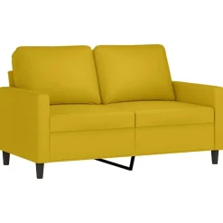 vidaXL 3-delige Loungeset met kussens fluweel geel