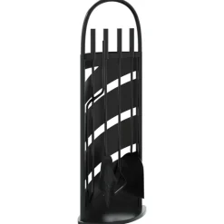 vidaXL 5-delige openhaardgereedschapset 23x15x66 cm staal