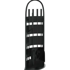 vidaXL 5-delige openhaardgereedschapset 23x15x66 cm staal