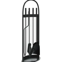 vidaXL 5-delige openhaardgereedschapset 23x15x66 cm staal