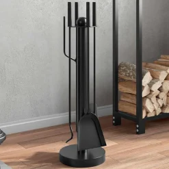 vidaXL 5-delige openhaardgereedschapset 18x56 cm staal