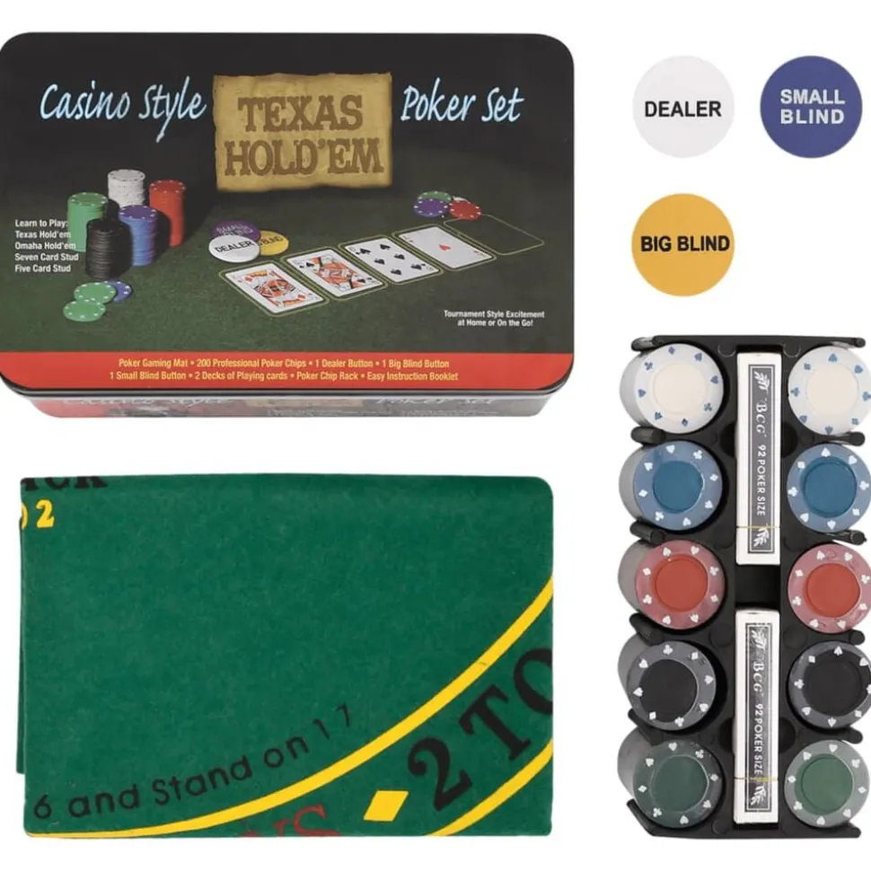 vidaXL 200-delige Pokerset 4 g