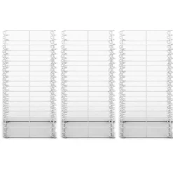 vidaXL 3-delige Schanskorfset 25x25x50 cm gegalvaniseerd draad
