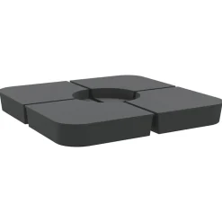 vidaXL 4-delige Set parasolvoeten voor kruisvoet parasol 100 kg PP