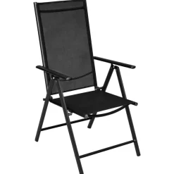 vidaXL 5-delige Tuinset aluminium zwart