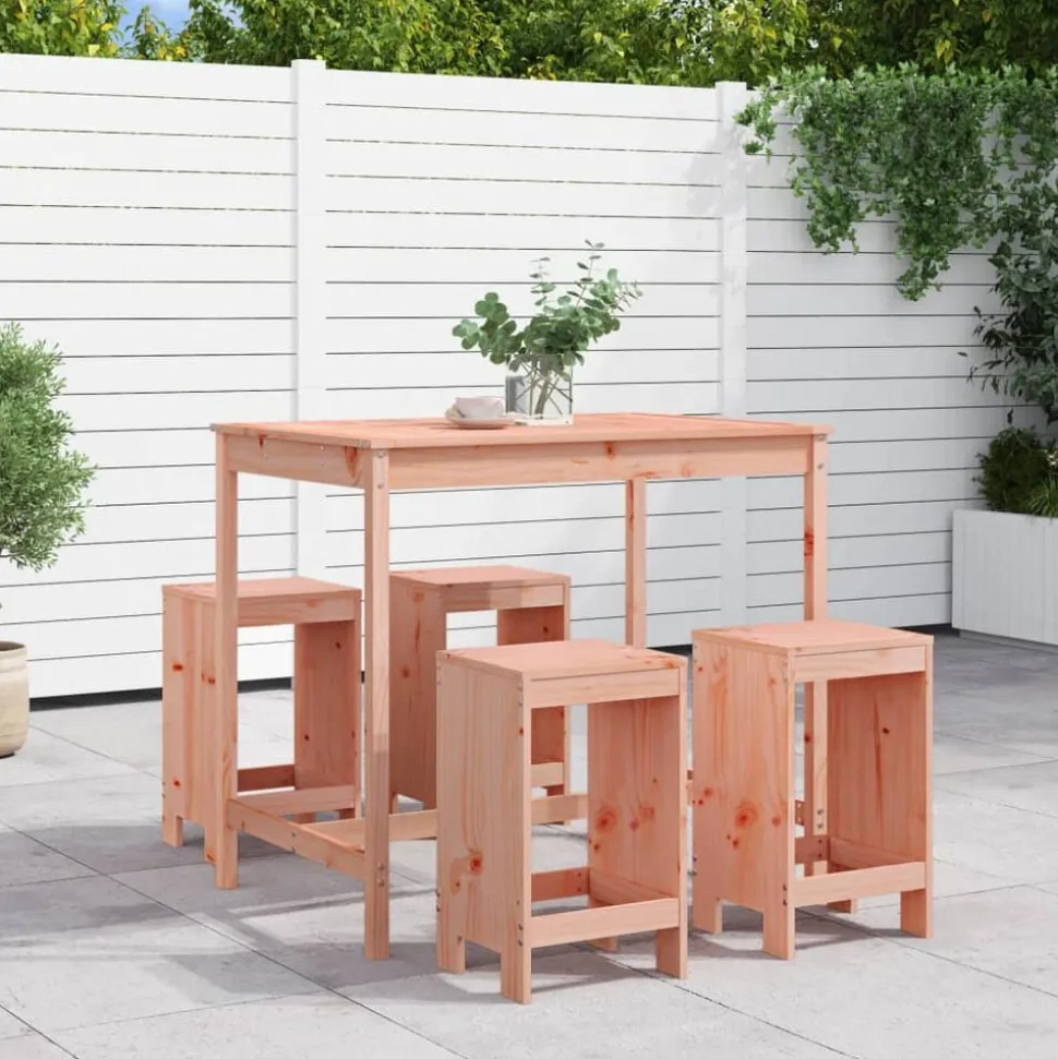 vidaXL 5-delige Tuinset massief douglashout