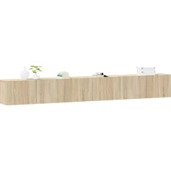 vidaXL 3-delige Tv-meubelset bewerkt hout sonoma eikenkleurig