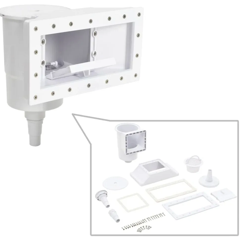 vidaXL 11-delige Zwembadskimmer 34,3x25x30,5 cm