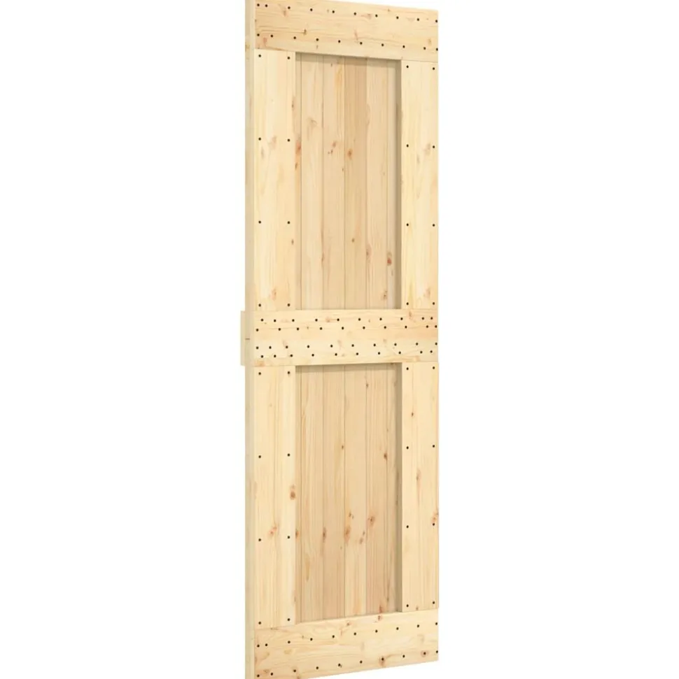 vidaXL Deur NARVIK Naturel 70 x 210 cm Massief Grenenhout