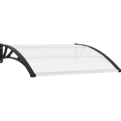 vidaXL Deurluifel 120x75 cm PC zwart en transparant