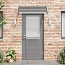vidaXL Deurluifel 120x100 cm PC zwart