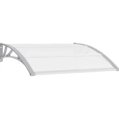 vidaXL Deurluifel 120x75 cm PC grijs en transparant