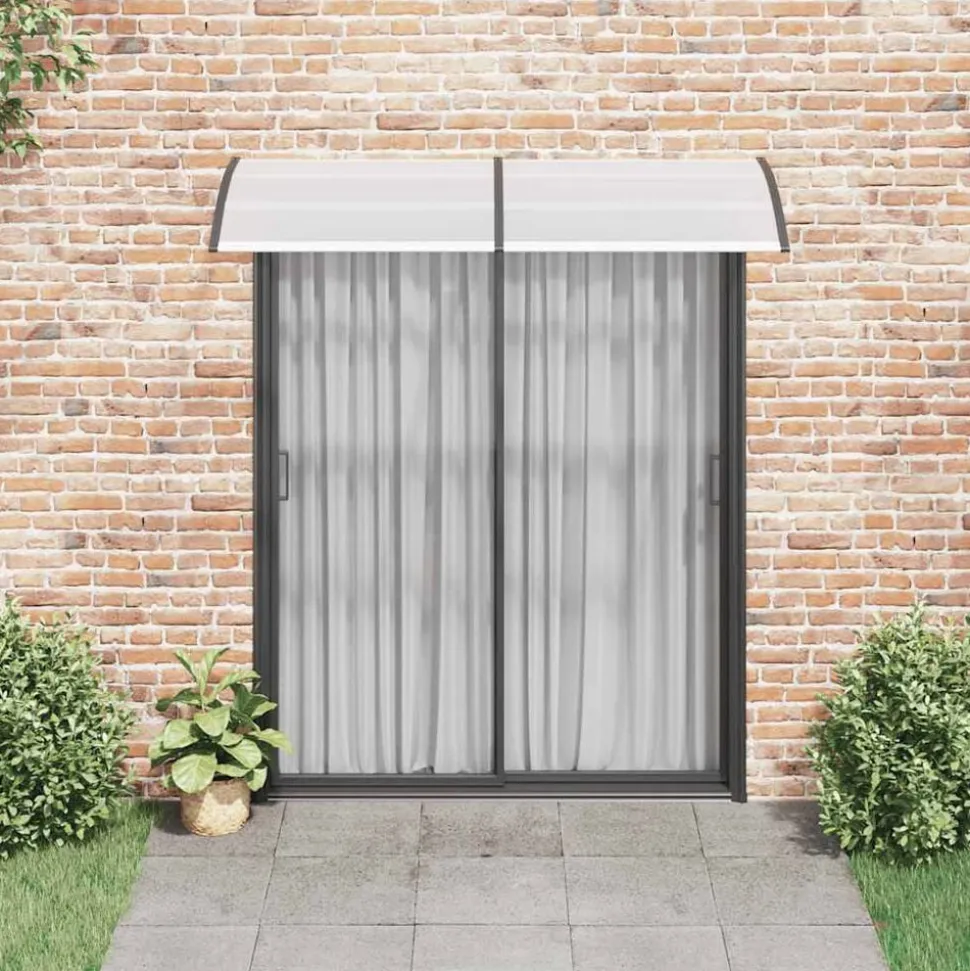vidaXL Deurluifel 200x75 cm PC zwart en transparant
