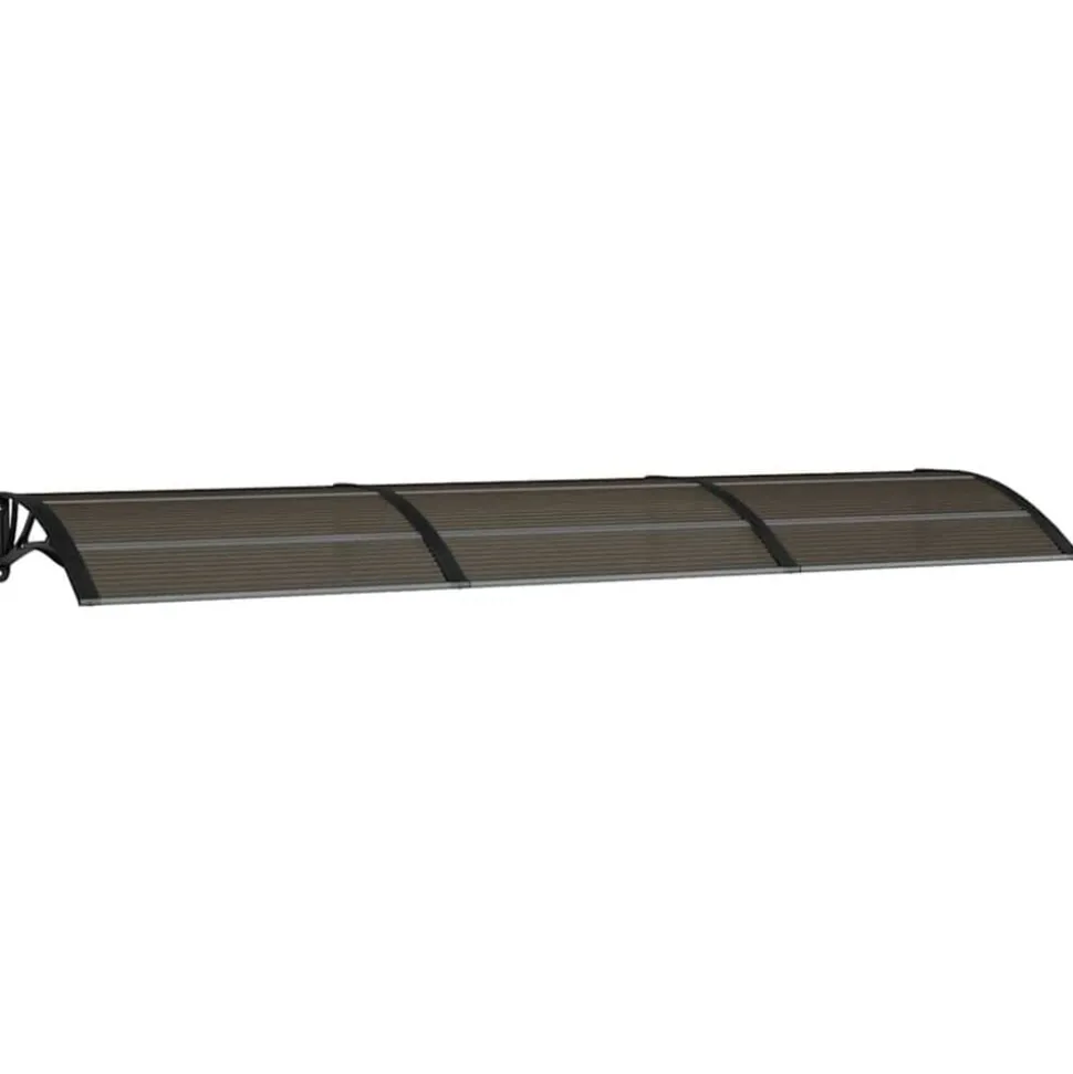 vidaXL Deurluifel 300x75 cm polycarbonaat zwart