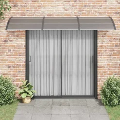 vidaXL Deurluifel 300x75 cm polycarbonaat zwart