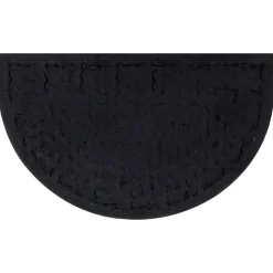 vidaXL Deurmat halfrond 45x75 cm rubber en kokosvezel