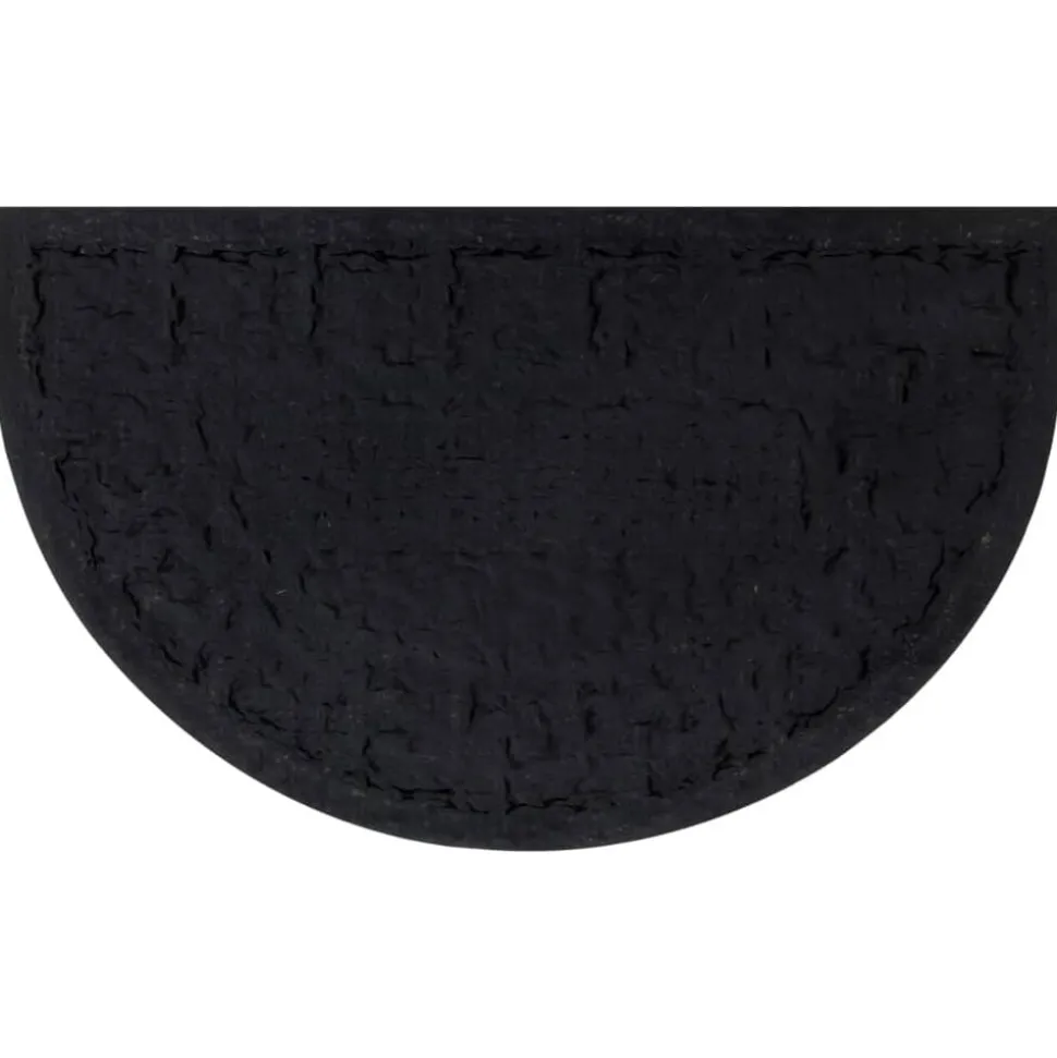 vidaXL Deurmat halfrond 45x75 cm rubber en kokosvezel