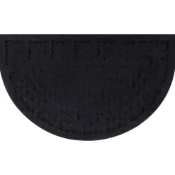 vidaXL Deurmat halfrond 45x75 cm rubber en kokosvezel