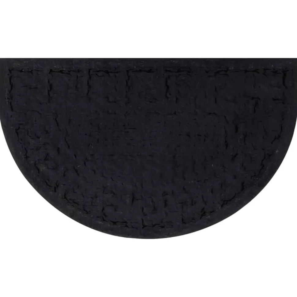 vidaXL Deurmat halfrond 45x75 cm rubber en kokosvezel